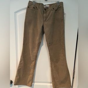 Levi’s Corduroy Tan Pants - 518 Superlow Boot Cut - EUC